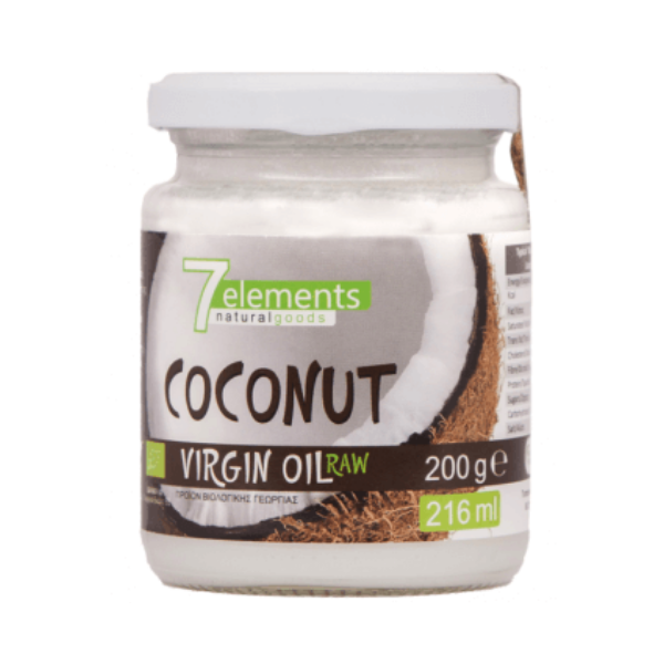 7elements Coconut Virgin Oil Raw Organic 200 gr