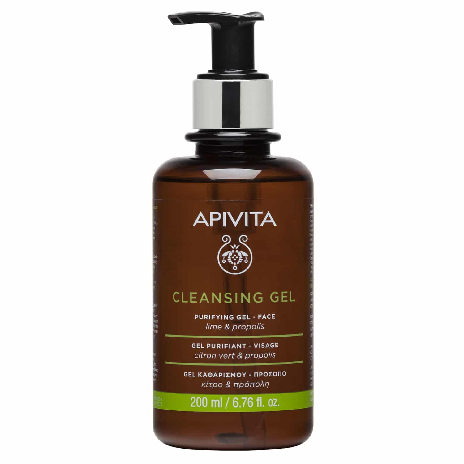 Apivita Purifying Gel oily-combination skin propolis & lime 200 ml