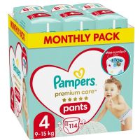 Pampers Premium Care Pants Monthly Pack No 4 (9-15 kg) 114 τμχ