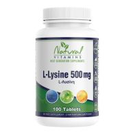 Natural Vitamins L-Lysine 500 mg 100 tablets