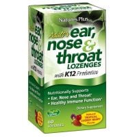 Nature's Plus Adult's Ear Nose & Throat K12 Probiotics 60 Lozenges cherry berry flavour