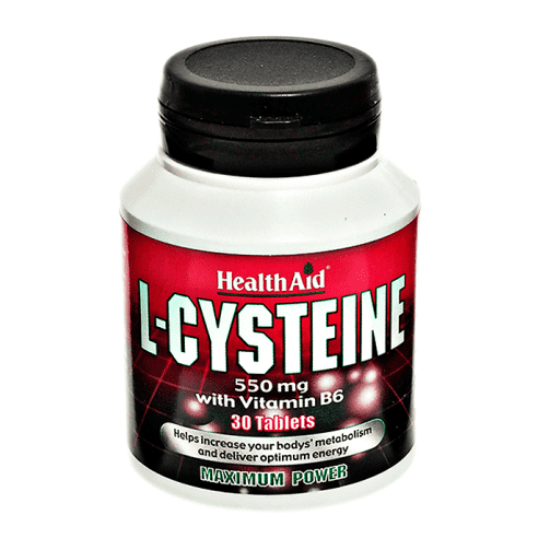 Health Aid L-Cysteine 550 mg 30 tabs