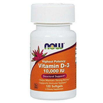 Now Vitamin D3 10000 IU 120 softgels